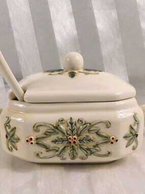 Amscan Inc Holiday Traditions Honey Pot or Jelly Jar with Spoon # 26795
